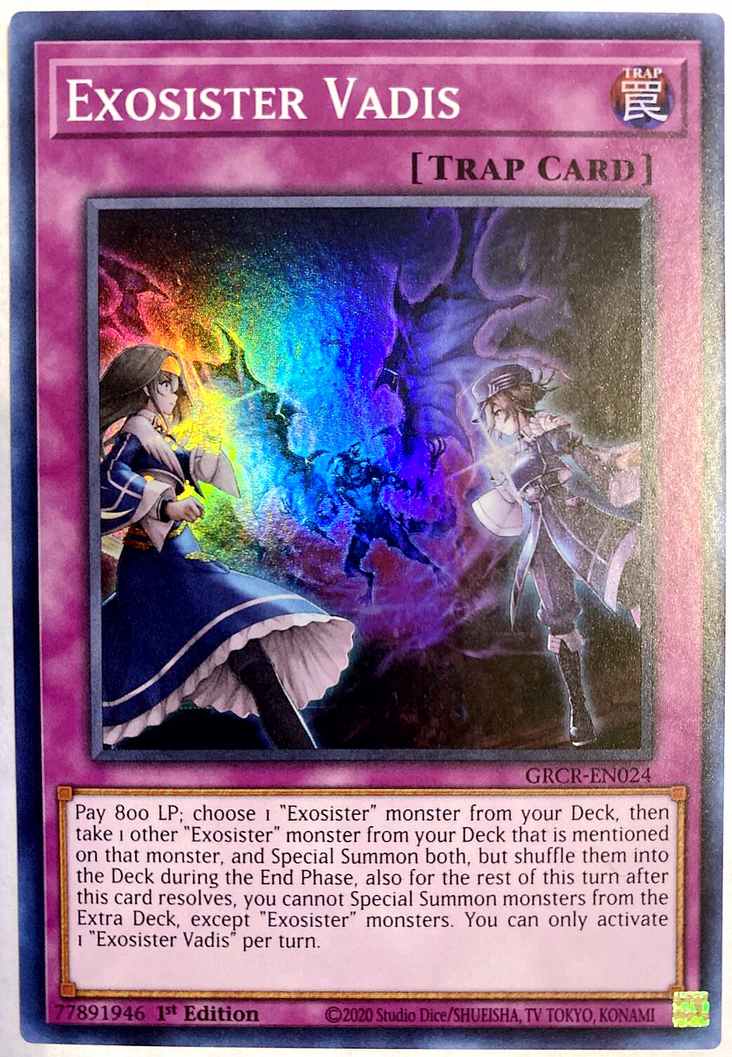 游戏王 美英一刷 GRCR-EN024 SR  救祓少女共赴何方 R8C JH3