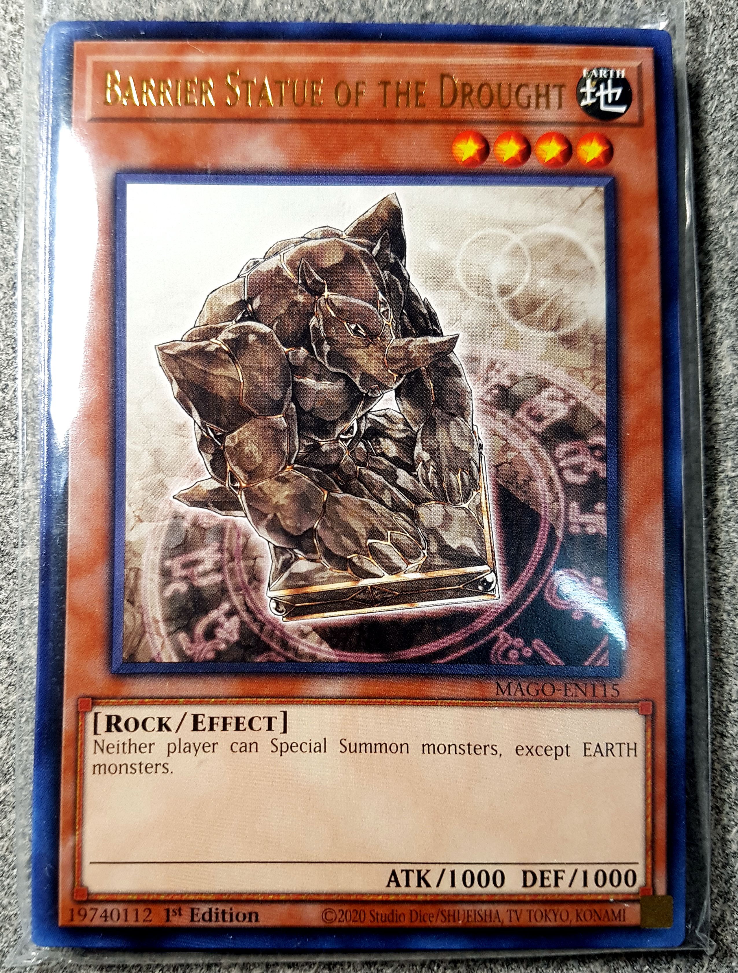 游戏王 美英一刷 MAGO-EN115 金字R 干旱之结界像  C6 CF3