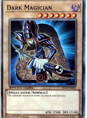游戏王 美英一刷 SBCB-EN001 N 黑魔导 黑魔术师 O9B