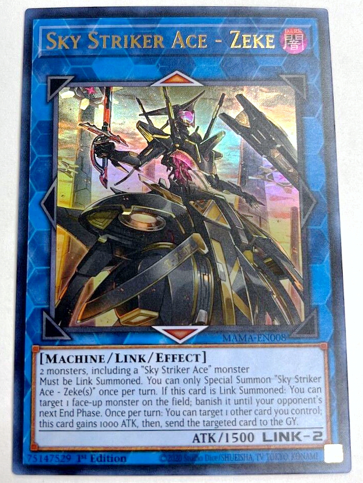 游戏王 美英一刷 mama-en008 ur 闪刀姬-泽克 eb3 ak3