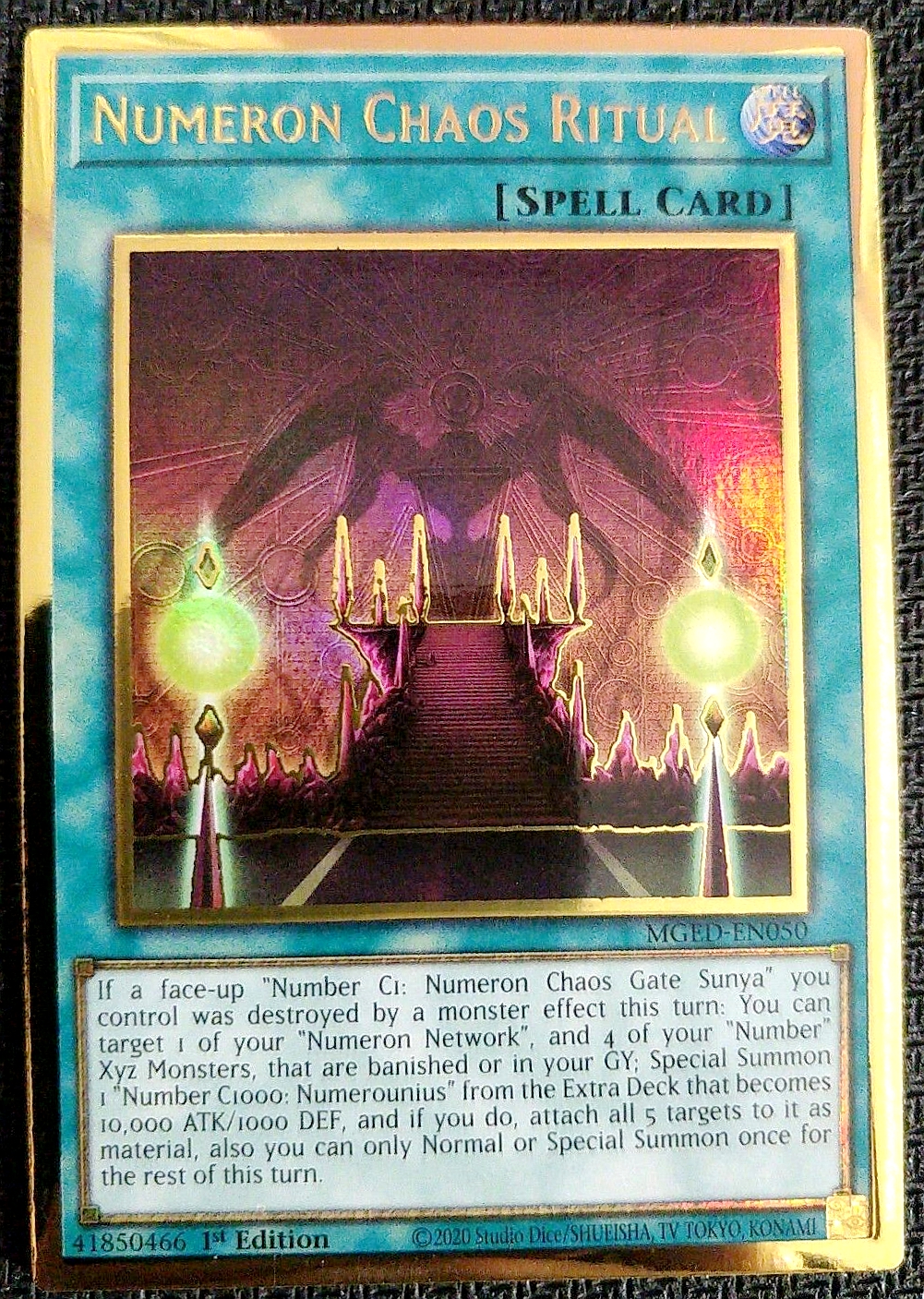 游戏王 美英一刷  MGED-EN050 PGR 源数混沌仪式  MB2