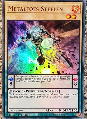 游戏王 美英一刷 GFTP-EN100 UR   炼装勇士·钢人 V7C