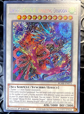 游戏王 美英一刷 BLMR-EN075 SCR 浮世绘朋克 惊龙 T2A