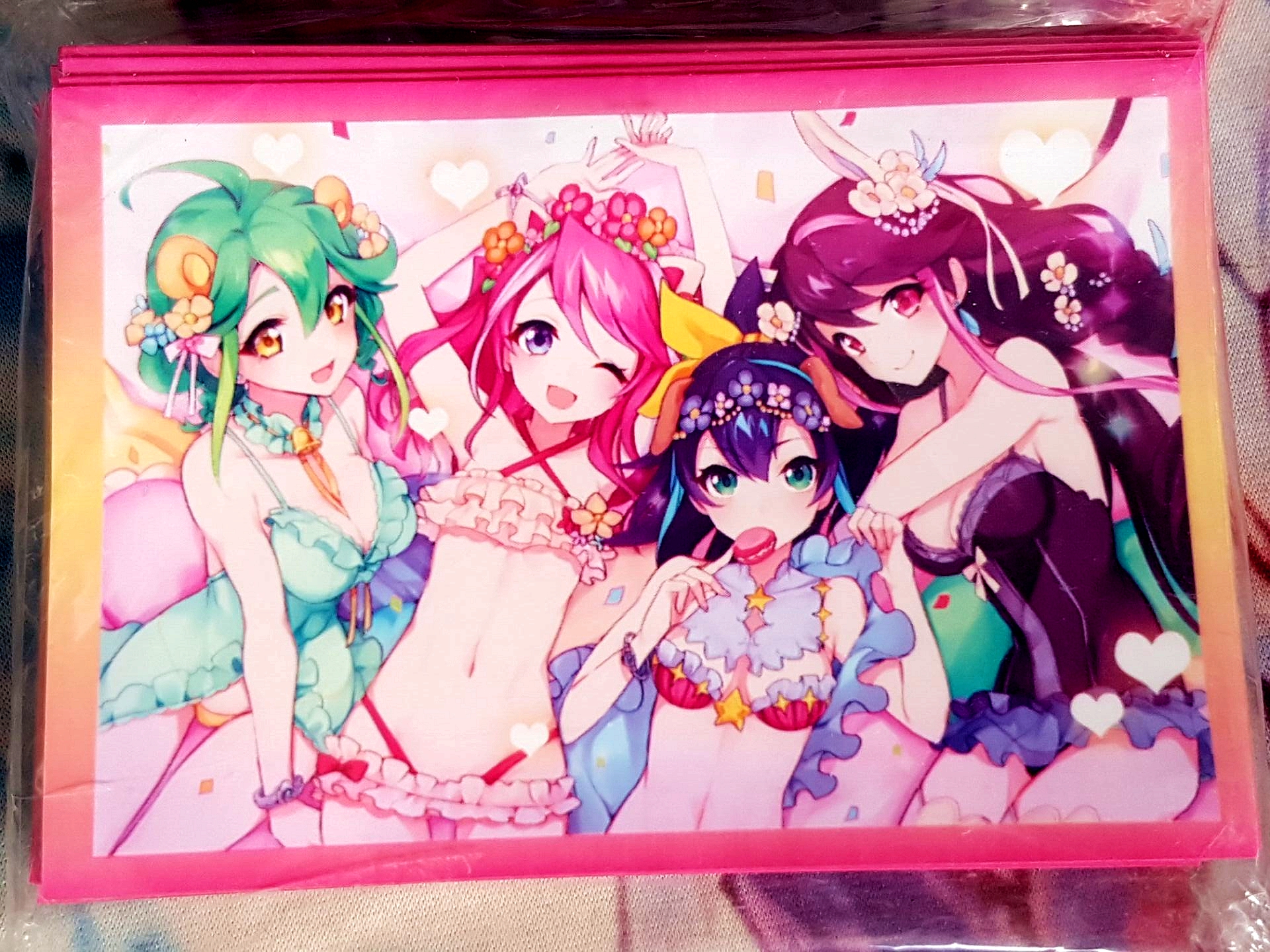 游戏王动漫妹套  柚子 塞瑞娜 瑠璃 凛  C96限定 卡套 牌套 BA4