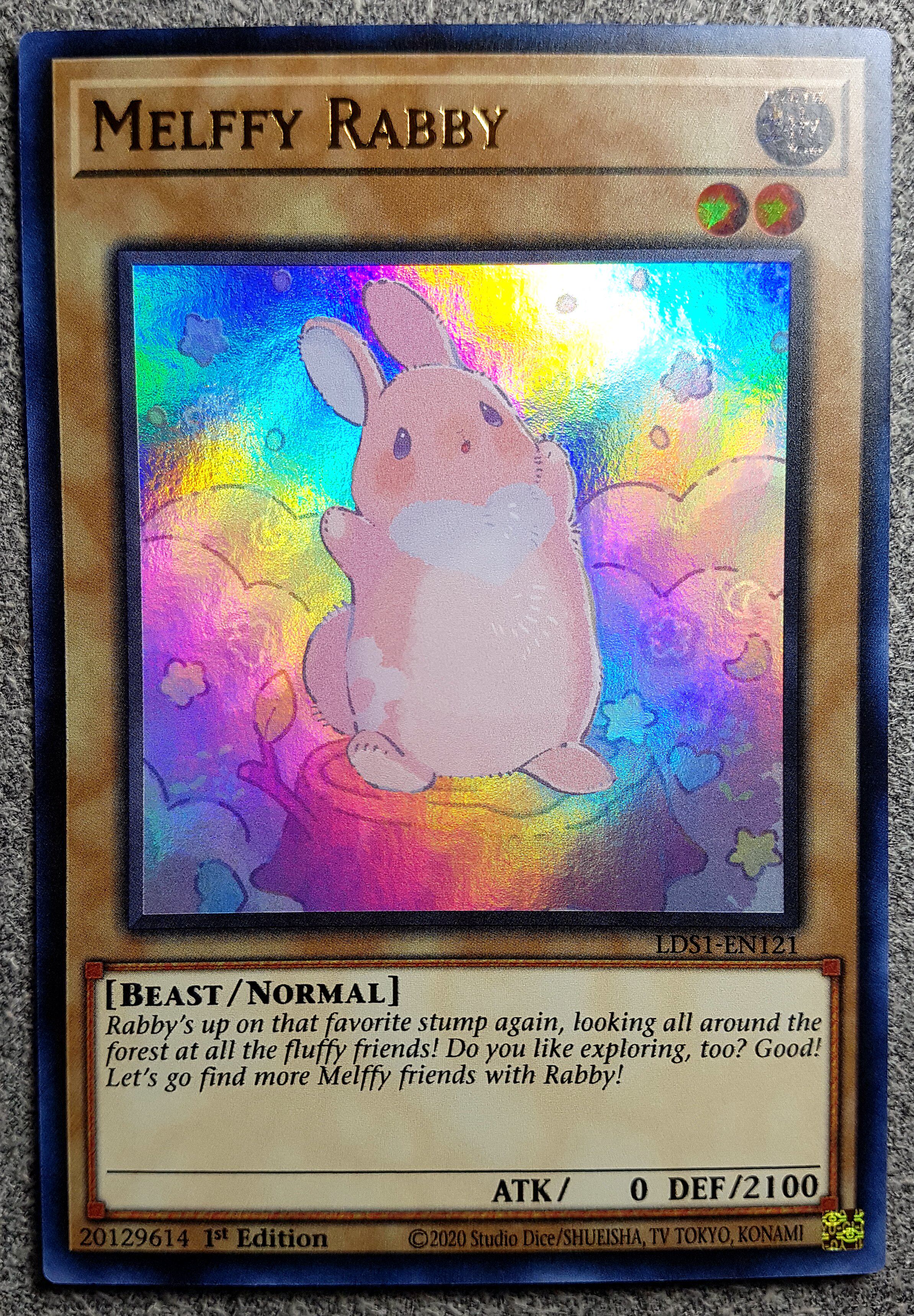 游戏王 美英一刷  lds1-en121 ur 童话动物·小兔子  fd2