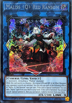 游戏王美英1刷MP25-EN125SER码丽丝 赤色勒赎魔丽丝王后红棋勒LV1