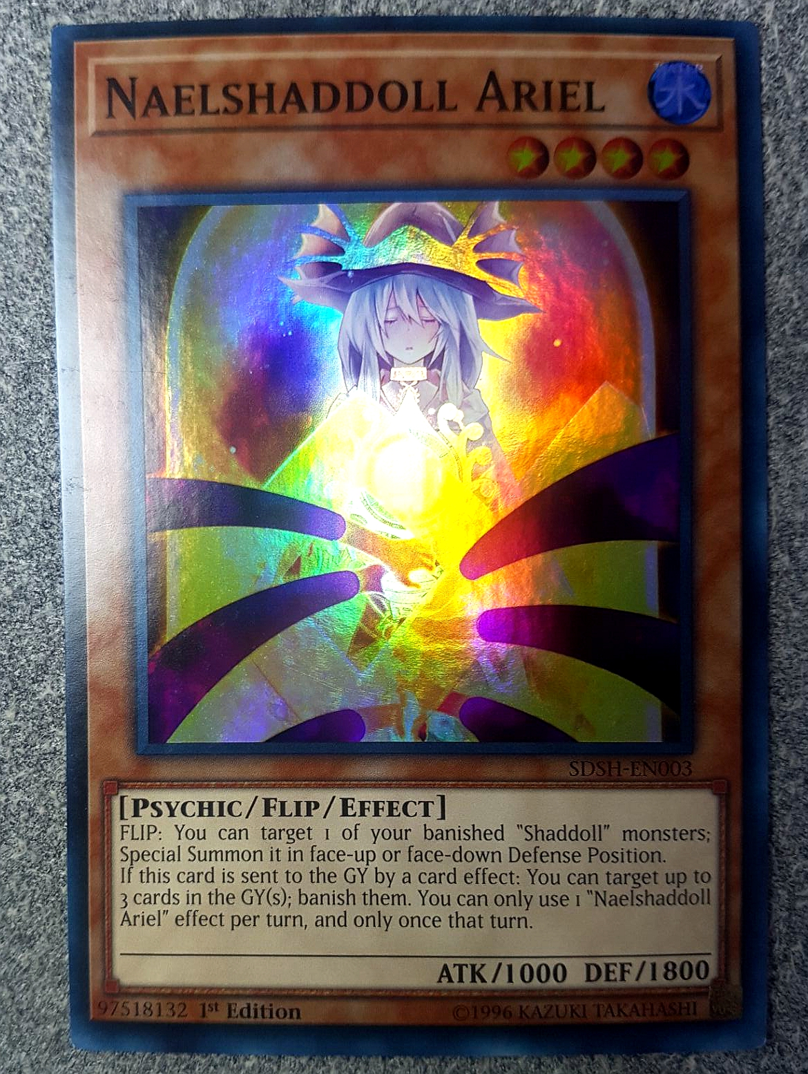 游戏王 美英一刷 SDSH-EN003 SR SR 影依巫女 艾莉娅儿 G8BGE3
