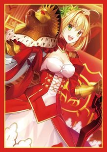 游戏王动漫妹套 FATE FGO尼禄红SABER会场限定卡套牌套 4A1