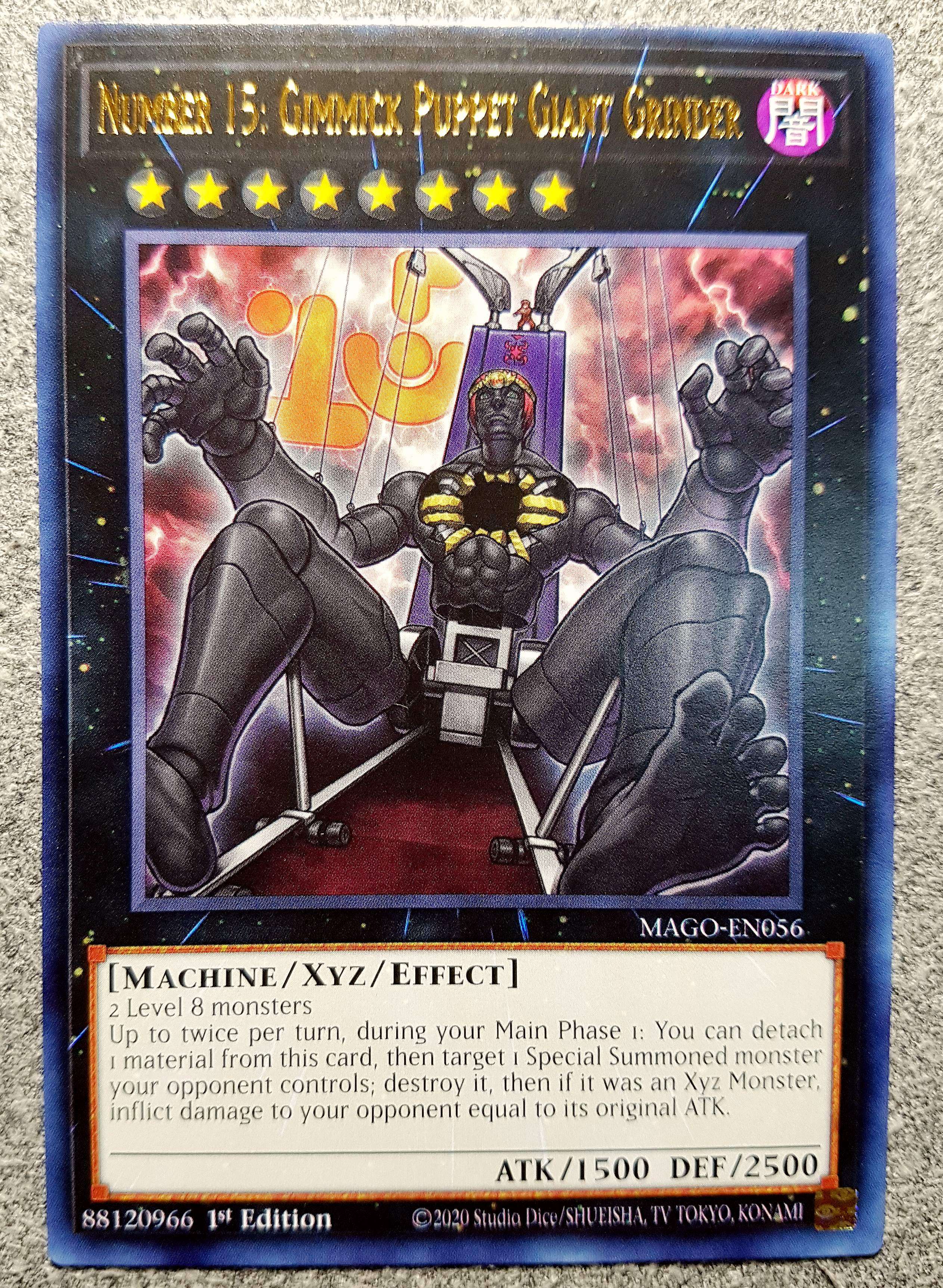 游戏王 美英一刷 mago-en056 金字r no.15机关傀儡-巨人杀手 j2a