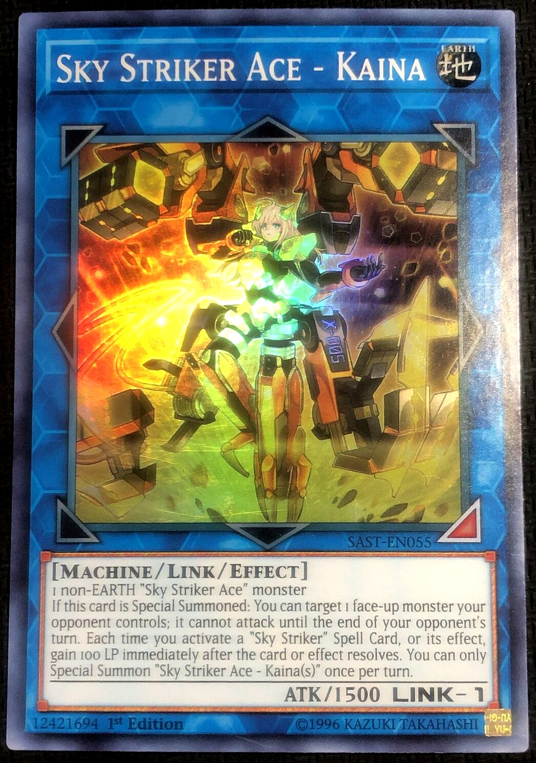 游戏王 美英非刷 sast-en055 sr  闪刀姬-魁奈  a6c