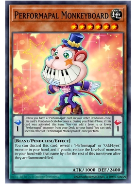 游戏王 美英一刷BOSH-EN003 N 娱乐伙伴 琴键猴 AL2 Monkeyboard