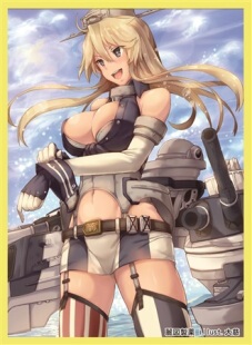 游戏王动漫妹套 舰娘 衣阿华 会场限定 卡套 牌套 8C2