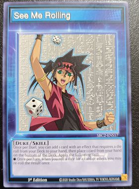 游戏王美英一刷SBC2-ENS17 SE ME ROLLING人物技能卡token mt3