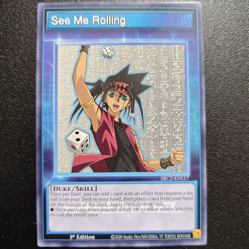 游戏王美英一刷SBC2-ENS17 SE ME ROLLING人物技能卡token mt3