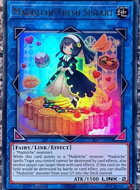 游戏王 美英一刷GFTP-EN104 UR 魔偶甜点新人 水果挞修女 G5B mg3