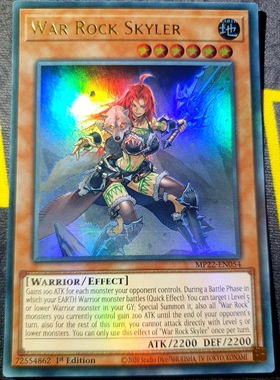 游戏王 美英一刷 MP22-EN068  UR 战吼斗士·丝姬拉 R7A KQ2