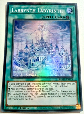 游戏王 美英一刷 TAMA-EN021 SR 白银之迷宫城  S8B CT