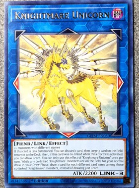 游戏王 美英一刷 GEIM-EN050 R  梦幻崩影·独角兽 H9A