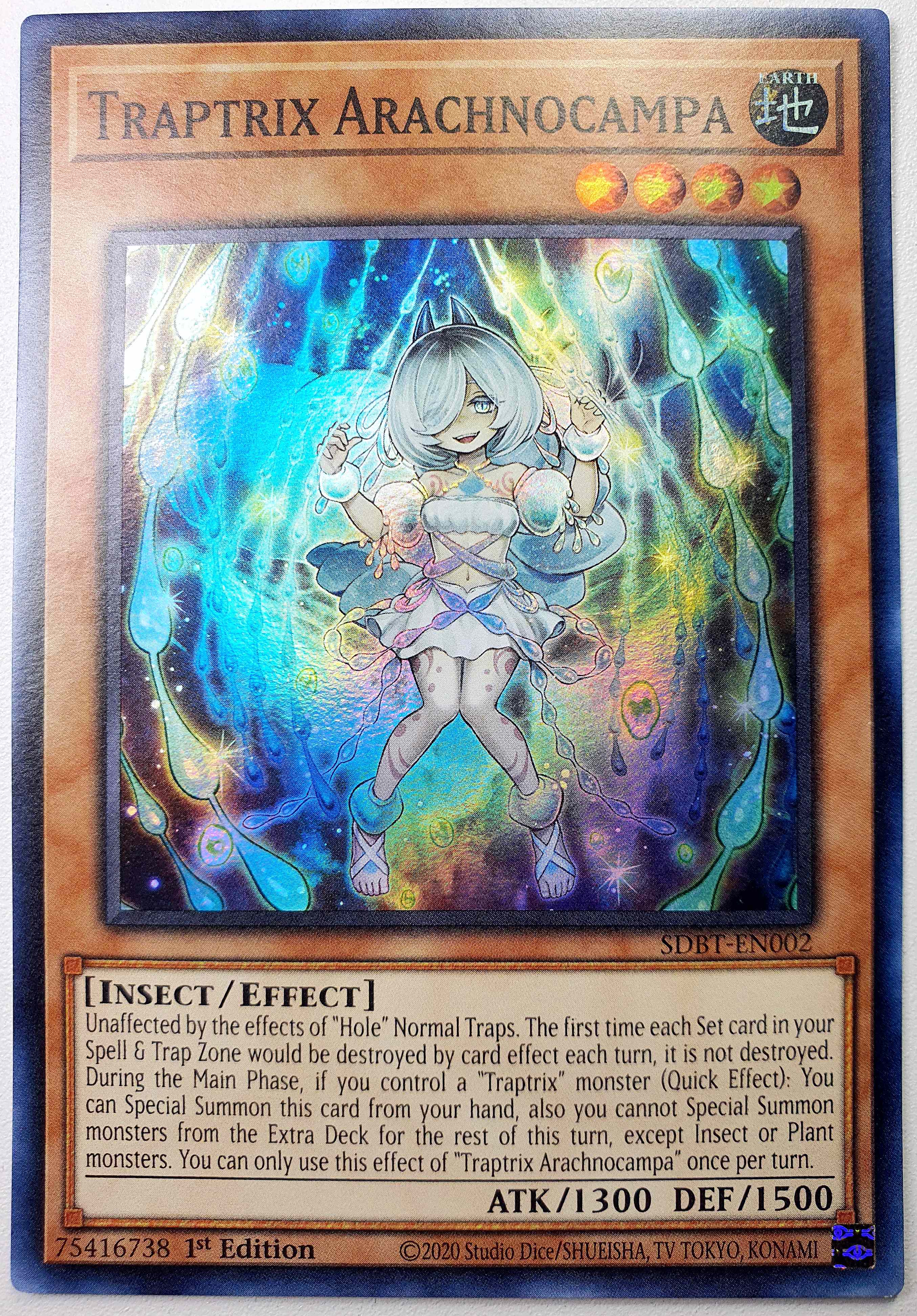 游戏王 美英一刷 sdbt-en002 sr 基诺之虫惑魔 la2