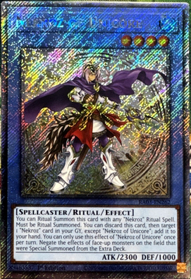 游戏王美英一刷RA03-EN262三叉龙的影灵衣ni2 RA03-EN262尤尼科之