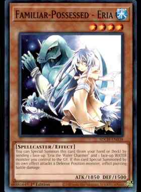 游戏王 美英一刷 SDCH-EN038  N 凭依装着-艾莉娅  V4