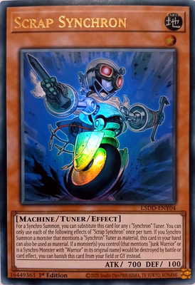 游戏王美英一刷L5DD-ENY04 UR 废铁同步士同调士 gt2