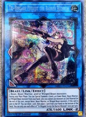 游戏王美英一刷MP21-EN196 SER 铁兽战线 徒花之费莉吉特 FA2 OK2