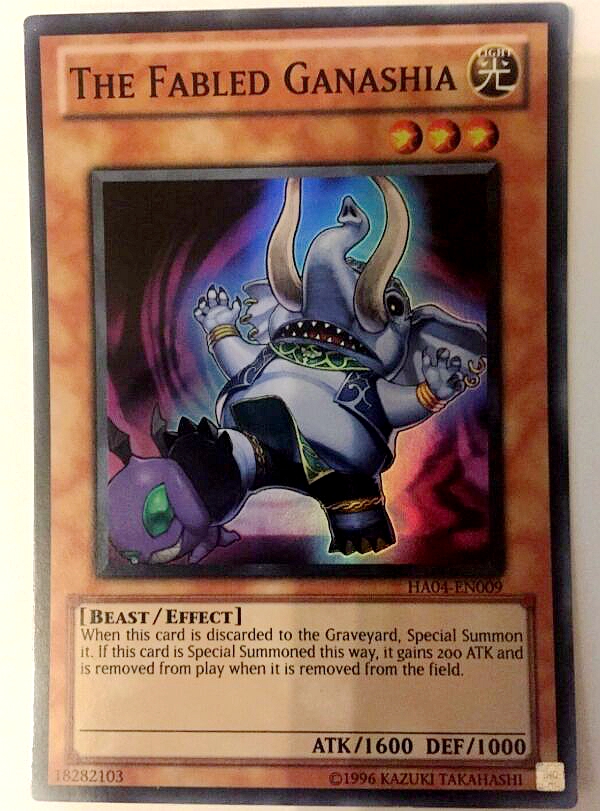 游戏王 美英一刷HA04-EN009 SR 魔轰神兽 甘纳许 大象 L2A