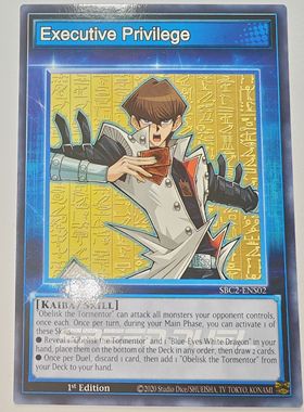 游戏王美英一刷SBC2-ENS02 N 海马濑人 代币卡token 技能卡 RP