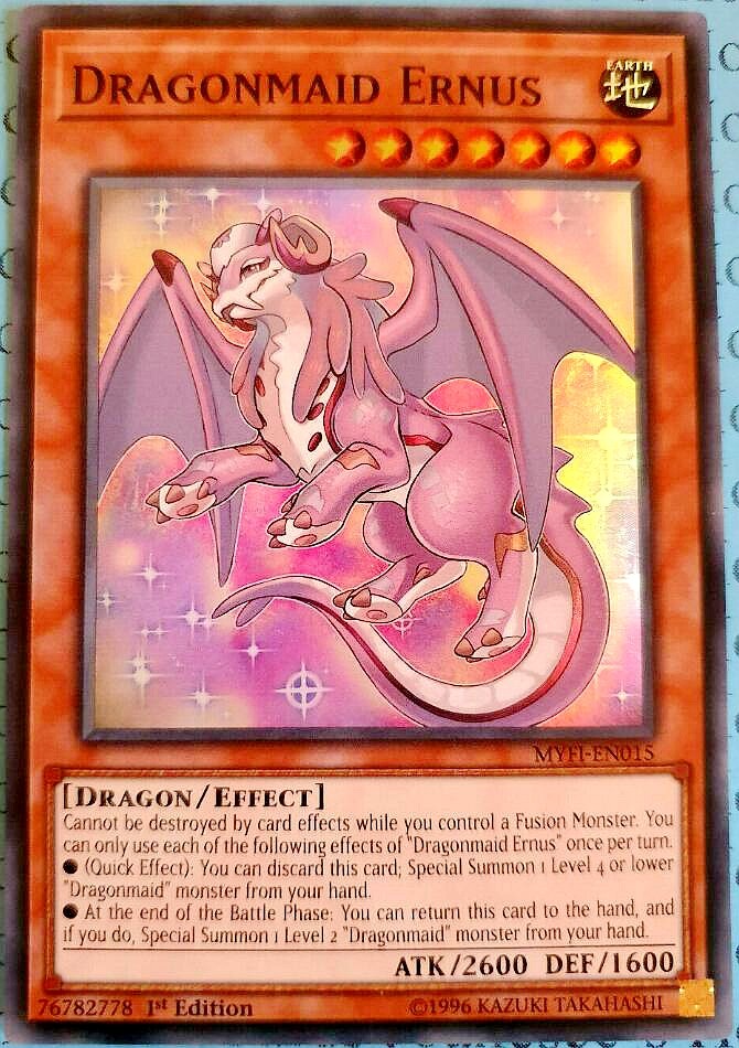 游戏王美英一刷 MYFI-EN015 SR 半龙女仆 地慈龙女 EB1