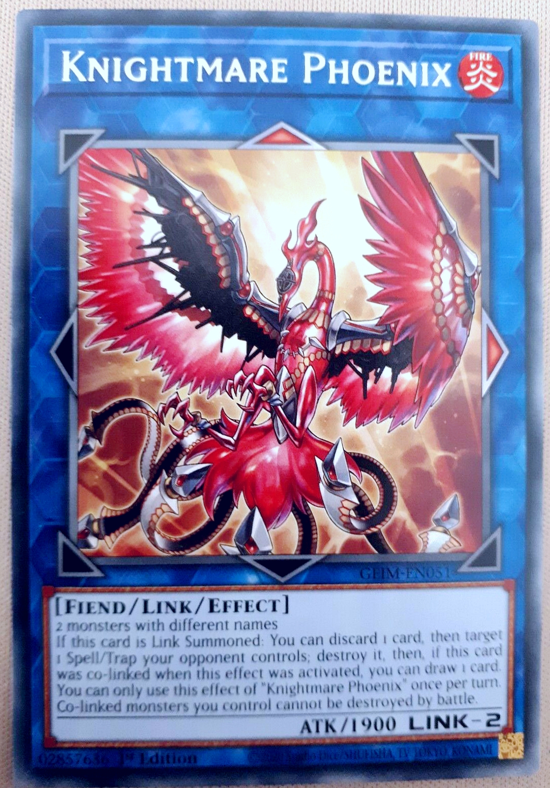 游戏王 美英一刷 GEIM-EN051   R 梦幻崩影 凤凰 Z9A