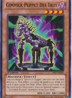 游戏王 美英 一刷 PRIO-EN095 平卡 N 机关傀儡-死之木马 特价1D3