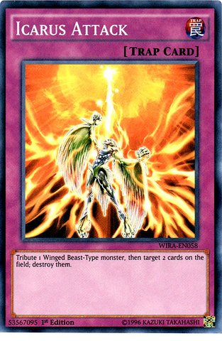 游戏王 美英一刷 WIRA-EN058 SR面闪 神鸟攻击 6M2