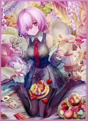 游戏王动漫妹套 FATE FGO 玛修·姬莉叶莱特 C1会场限定卡套 6DW