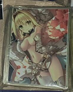 游戏王动漫妹套 FATE FGO 尼禄 花嫁 SABER 白 限定卡套牌套2CL