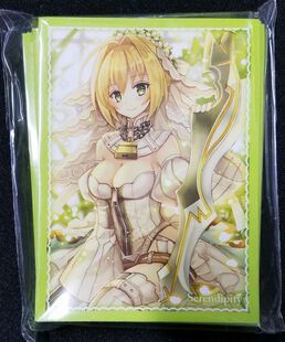 游戏王动漫妹套 FATE FGO 尼禄 花嫁 C92会场限定卡套 牌套 2B2