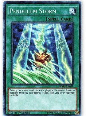 游戏王 美英一刷 BOSH-EN057 SR 灵摆风暴  CR23