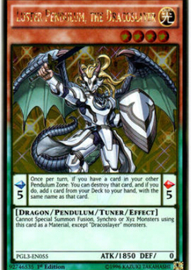 游戏王 美英一刷 PGL3-EN055 GR 龙剑士 光辉星·灵摆 IL1 O2B