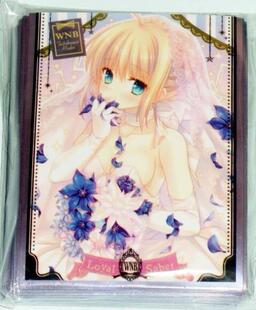 单张游戏王动漫妹套 FATE FGO SABER 花嫁 尼禄 限定卡套牌套 2CL