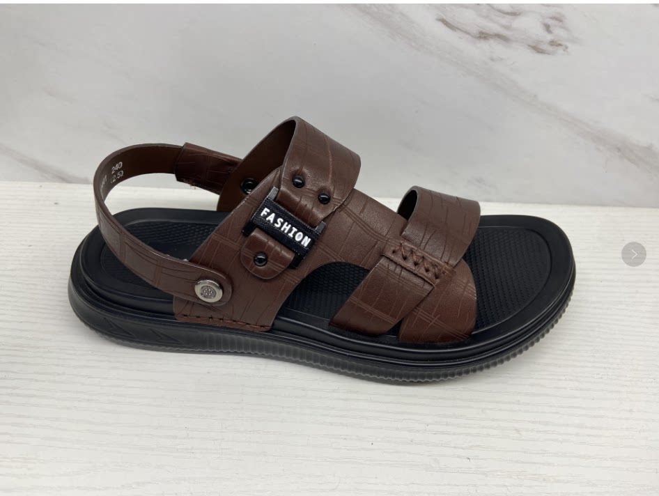 中国飞鸵凉鞋全牛皮新款断码处理皮软底沙滩鞋牛皮凉拖鞋男潮