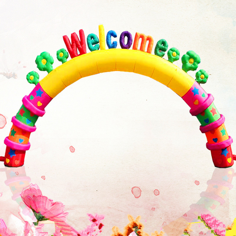 充气夜光8米宝宝满月生日拱门