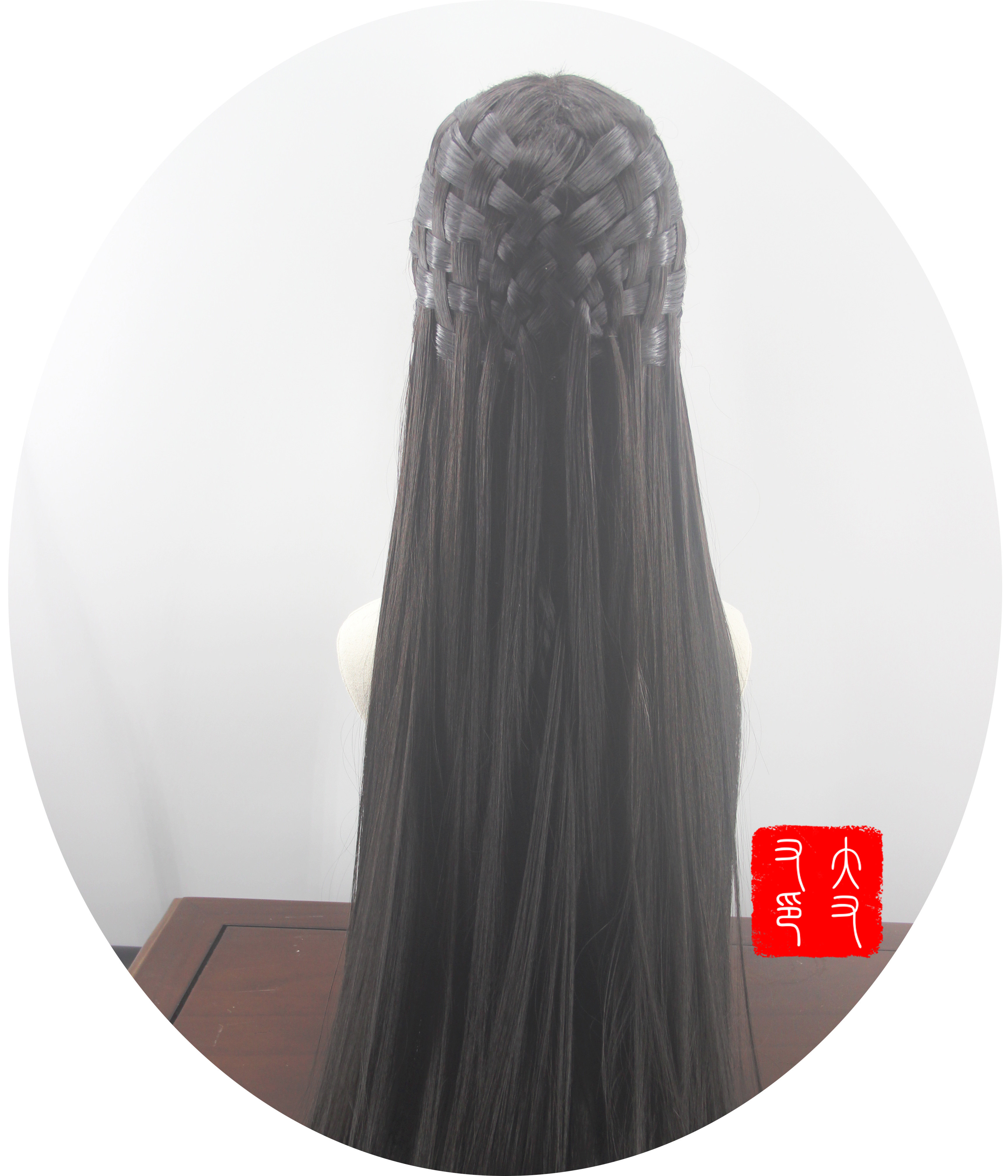古剑奇谭三COS定做古剑女主云无月假发古风造型机织手钩美人尖