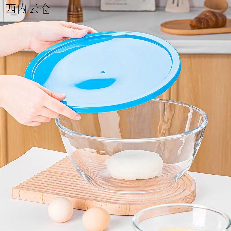 家用厚实大号2700ml透明加盖和面盆