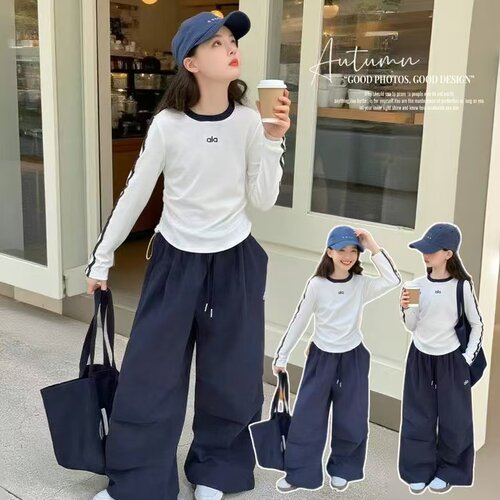 【秋上新】2026字母款春秋女童新款儿童洋气中大童韩版时髦上衣