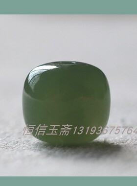 厂家直销湖水绿老型珠散珠DIY和田玉手链项链配珠饰品手工文玩配