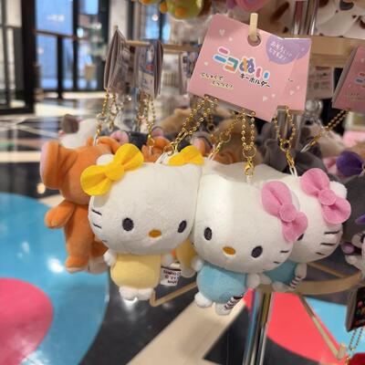 三丽鸥和mimi新款姐妹毛绒挂件