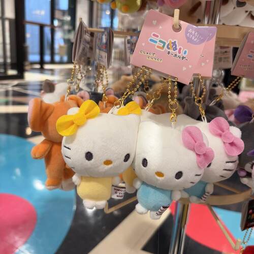 三丽鸥和mimi新款姐妹毛绒挂件