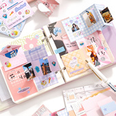 韩系ins风手工立体书成长手册M5小机关素材包创意情侣风琴相册