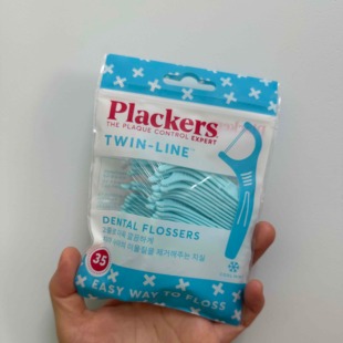 Plackers牙线双线家庭装大包装护理牙线棒剔牙薄荷牙签线牙线盒