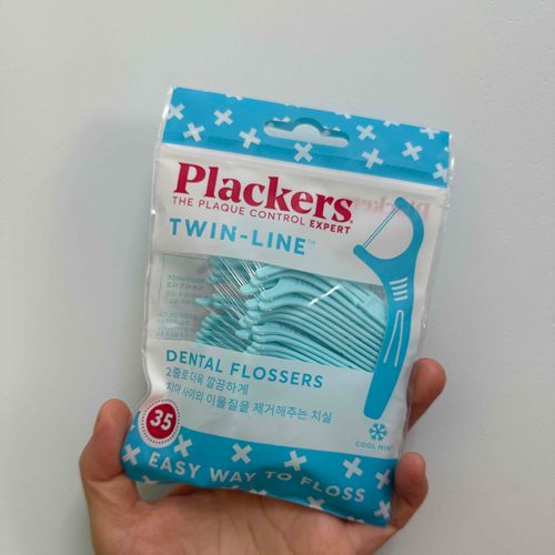 Plackers牙线双线家庭装大包装护理牙线棒剔牙薄荷牙签线牙线盒